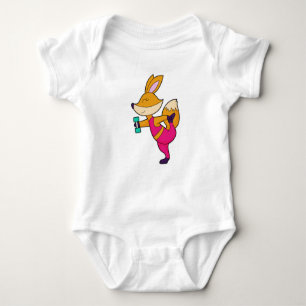Fox Fitness Dumbbell Baby Bodysuit