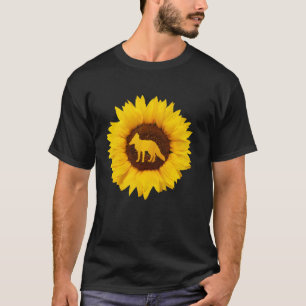 Fox  For Women Men Prairie Vixen Animal Sunflower  T-Shirt