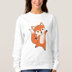 Fox Forest Animal Foxes Orange Kawaii Animals Sweatshirt