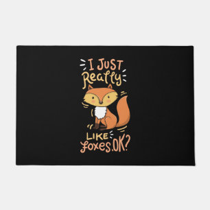 Fox Forest Animal Humour Doormat
