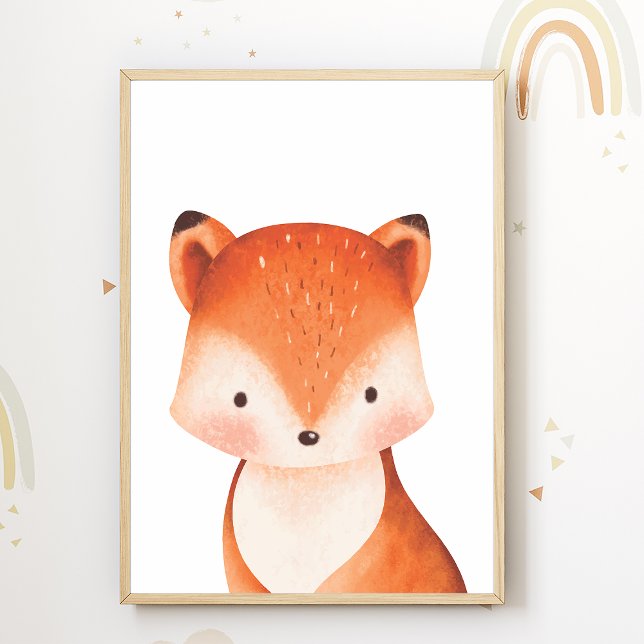 Fox Forest Animal Nursery Poster Kids Room Decor (Creator Uploaded)