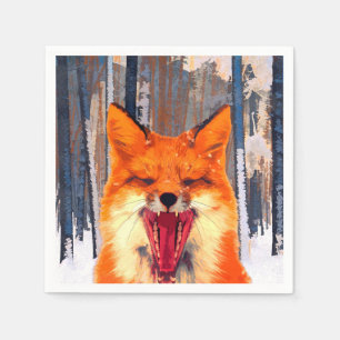 Fox forest Paper Napkin