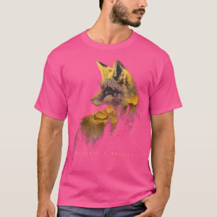 Fox Forest Protect Preserve Hiking Camping Nature T-Shirt