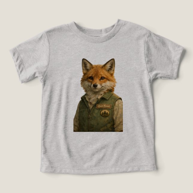 Fox Forest Ranger – Bella+Canvas Toddler Tri‑Blend (Design Front)