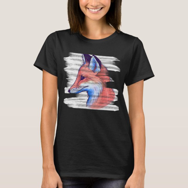 Fox Forest Red Fox Forest Creature Animal T-Shirt (Front)