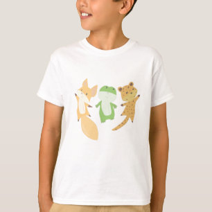 Fox Frog Leopard Animal Lovers Funny Animals T-Shirt