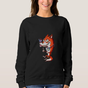 Fox Getting Ready For Meal Best Idea For Animal Sweatshirt