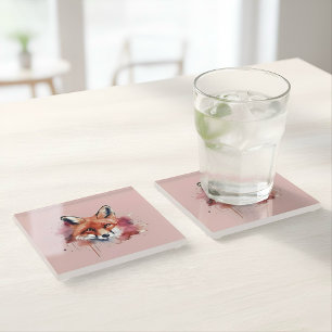 Fox Glass Coaster
