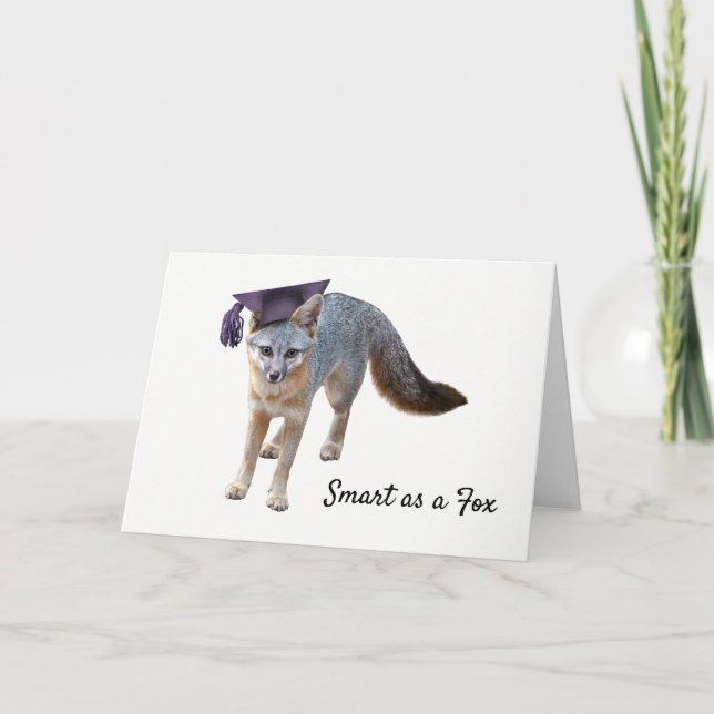 Fox Graduation Card (Front)