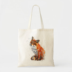 Fox, Hand painted Fox Tote Bag