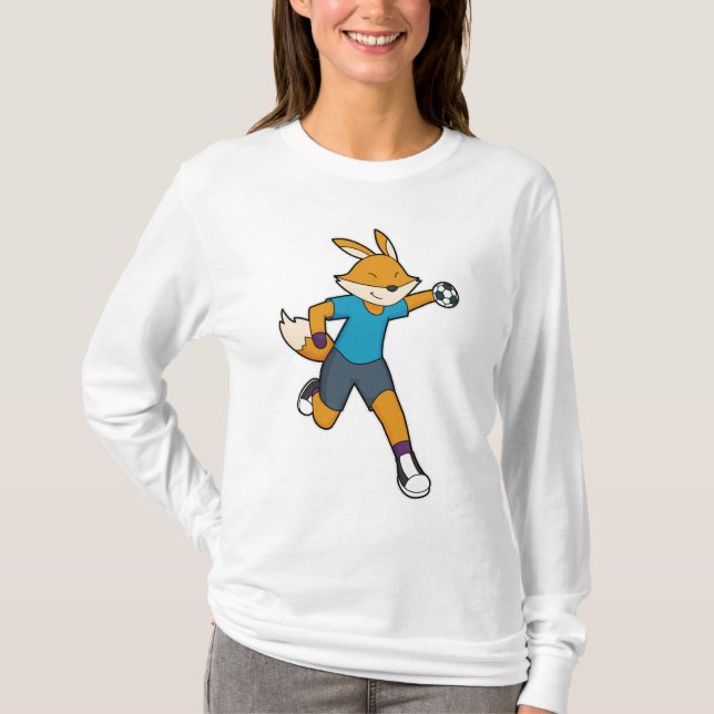 Fox Handball player Handball T-Shirt (Front)