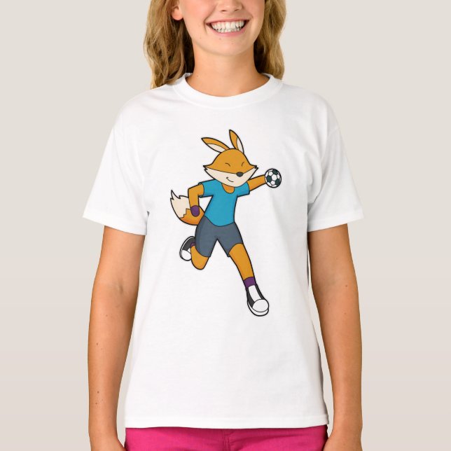 Fox Handball player Handball T-Shirt (Front)