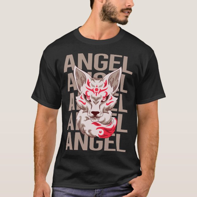 Fox Head - Angel Name T-Shirt (Front)