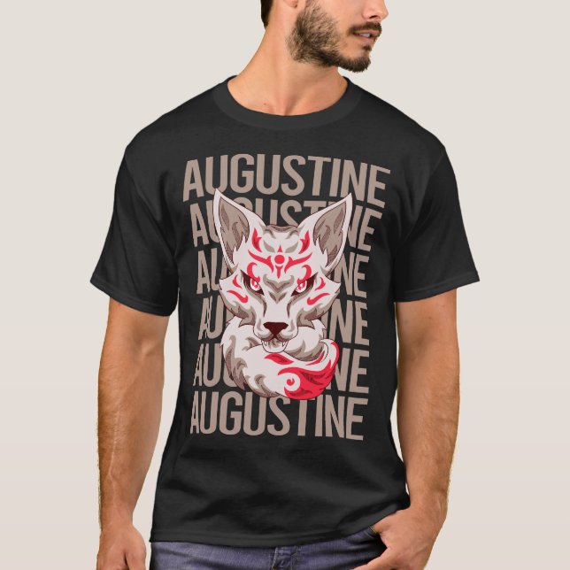 Fox Head - Augustine Name T-Shirt (Front)