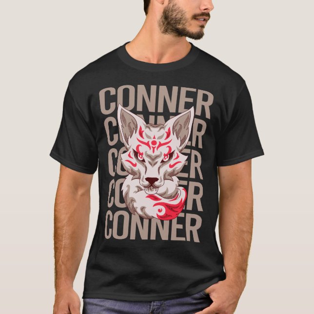 Fox Head - Conner Name T-Shirt (Front)
