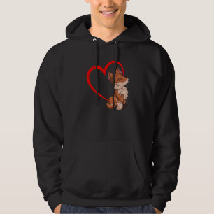 Fox  Heart Forest Animal  Nature Wildlife Fox Hoodie