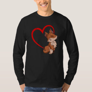 Fox  Heart Forest Animal  Nature Wildlife Fox T-Shirt