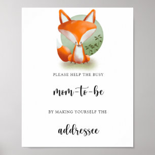 Fox - Help the Busy Mum-to-Be Poster