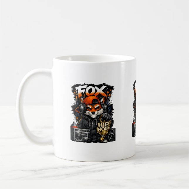 Fox Hip Hop Style Coffee Mug (Left)