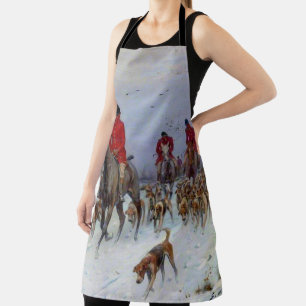 Fox Hunt Huntsmen and Hounds Returning Home Apron