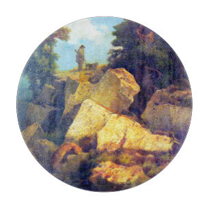 Fox Hunt Josef Navrátil  After 1850 Cutting Board