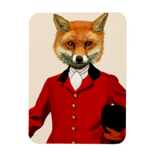 Fox Hunter 2 Portrait 2 Magnet