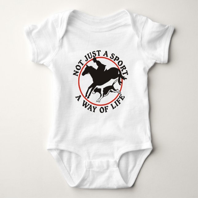 Fox Hunting-A Way of Life Baby Bodysuit (Front)
