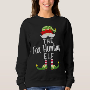 Fox Hunting Elf Group Christmas Pajama Party Sweatshirt