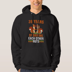 Fox Husband Wife Married 39 Years Of Driving Each  Hoodie