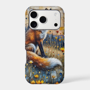 Fox in a Floral Meadow