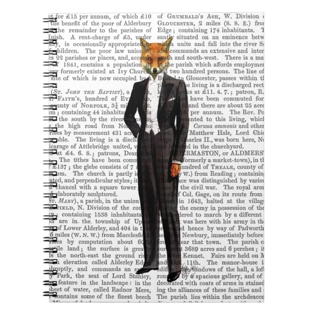 Fox In Evening Suit Full Notebook (Front)
