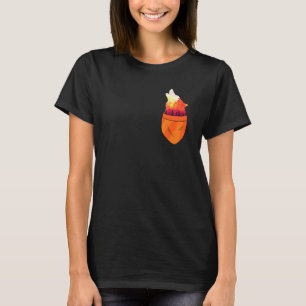 Fox In Pocket Forest Animal Cute Foxes   T-Shirt