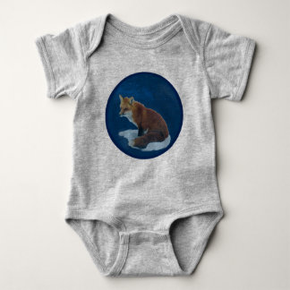 Fox in Snow Baby Bodysuit