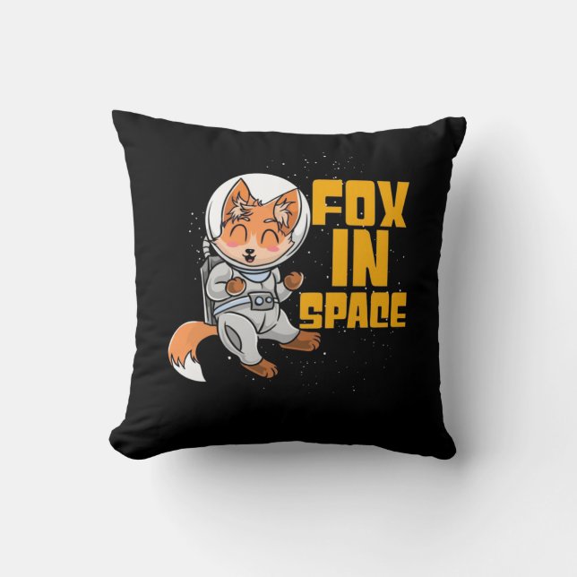 Fox In Space Cushion (Front)