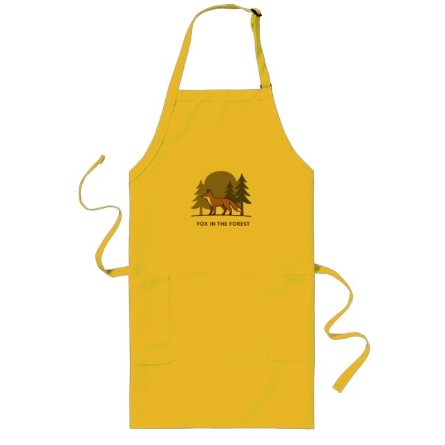 Fox in the Forest Long Apron (Front)
