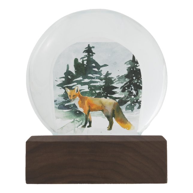 Fox in the Forest Snowglobe (Front)