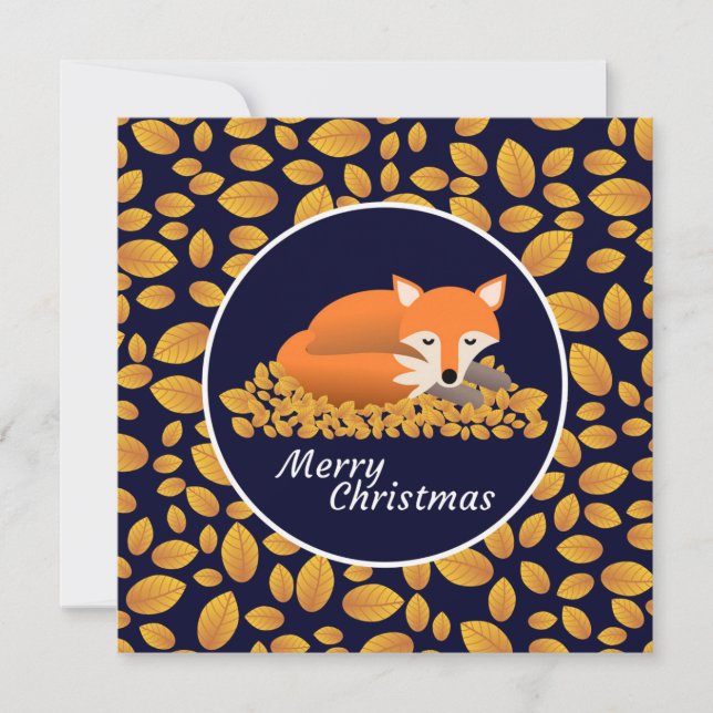 Fox in the Frost Holiday Card (Front)