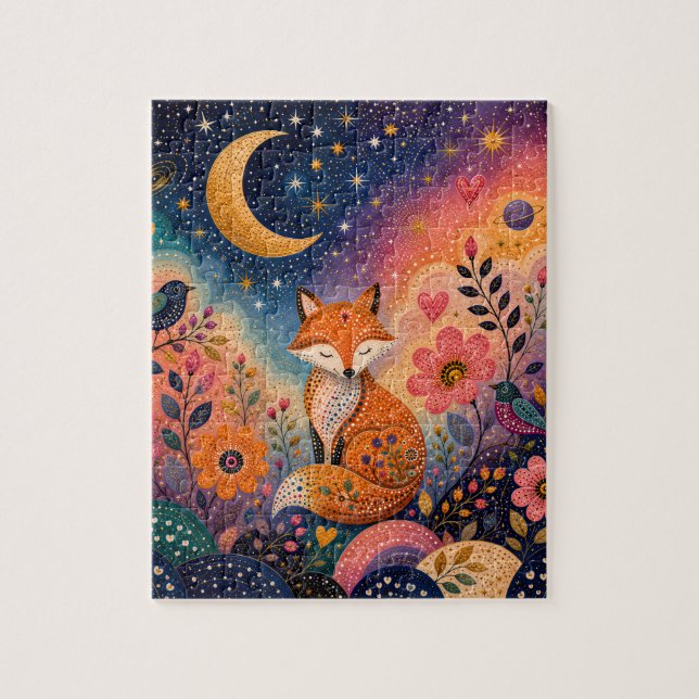 Fox in the Star Garden Jigsaw Puzzle (Vertical)