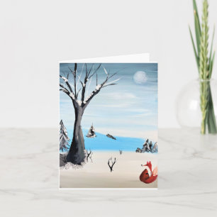 Fox in Winter Greeting Card
