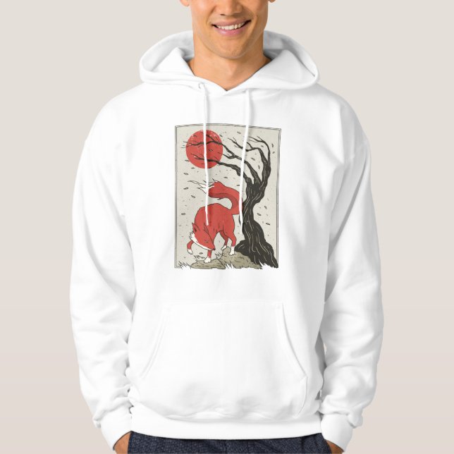 Fox Japanese Art Hoodie (Front)