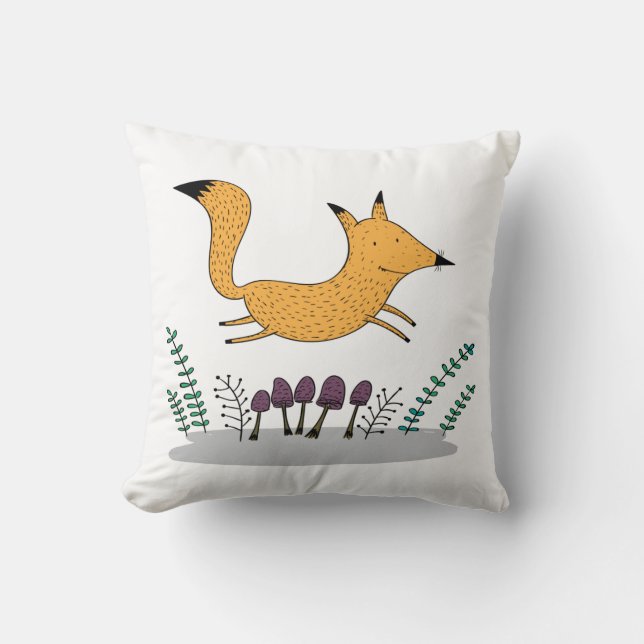 Fox Jump Cushion (Front)