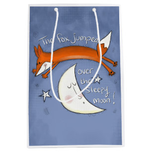 Fox Jumped Over the Moon Medium Gift Bag