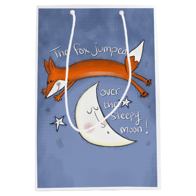 Fox Jumped Over the Moon Medium Gift Bag (Front)