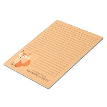 Fox Kid's Cute Woodland Animal Stationary Notepad