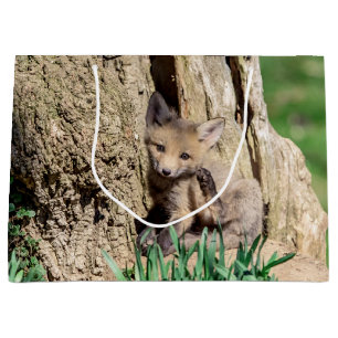 Fox Kit in the Hudson Valley Large Gift Bag