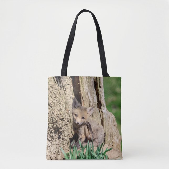 Fox Kit in the Hudson Valley Tote Bag (Front)
