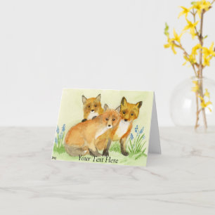 Fox Kits Card