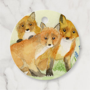 Fox Kits Favour Tags