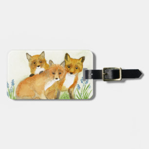 Fox Kits Luggage Tag