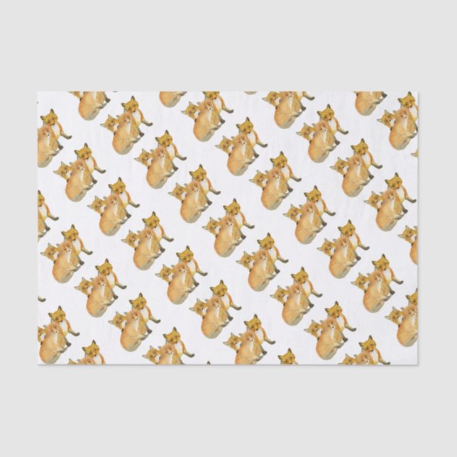 Fox Kits Tissue Paper (Front)